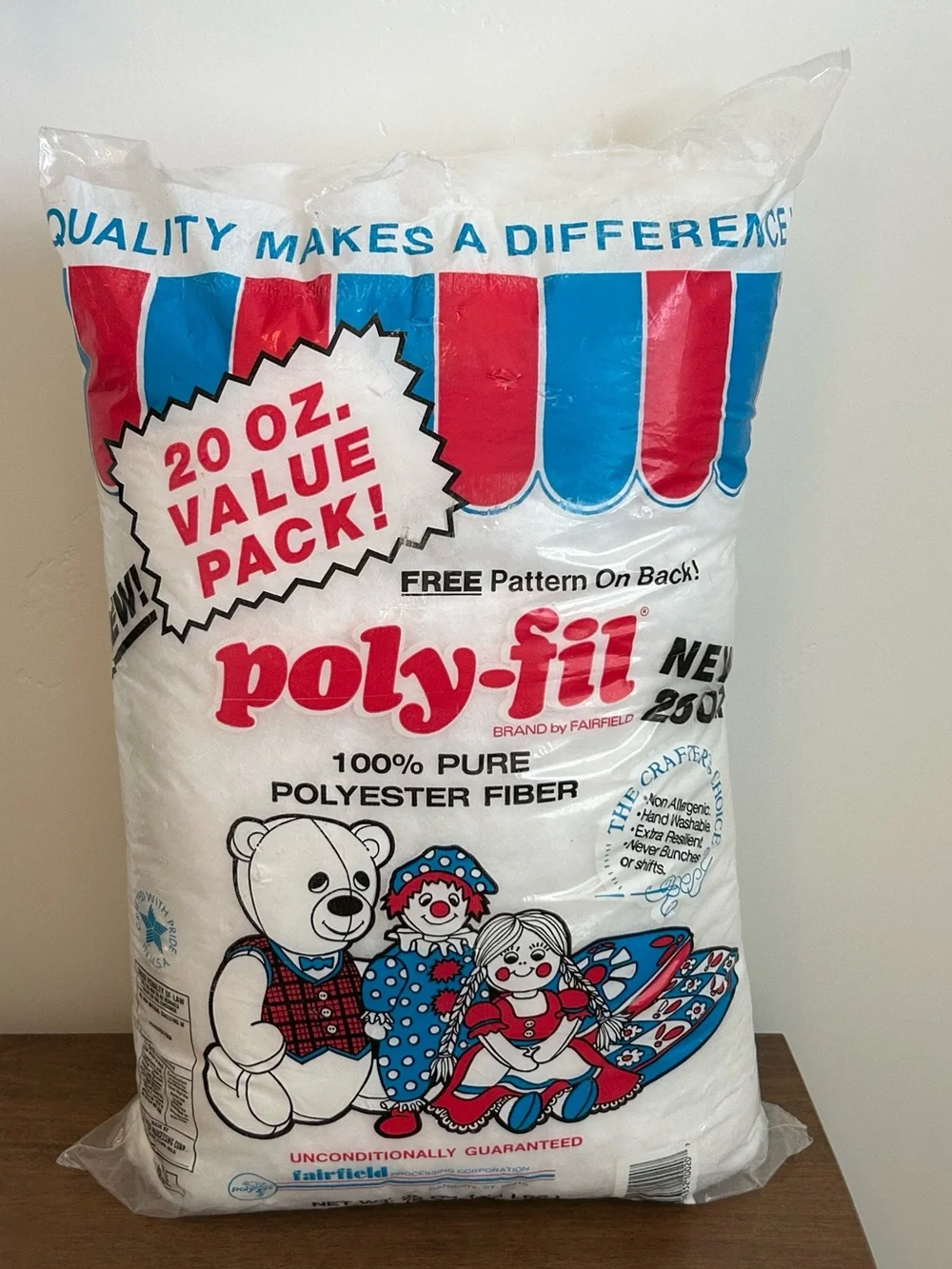 FAIRFIELD POLY-FIL 20 Oz 100% POLYESTER FIBER STUFFING